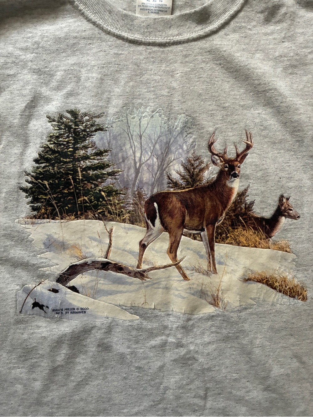 Vintage Bruce Miller Deer in Snow Tee - Picture 4 of 9
